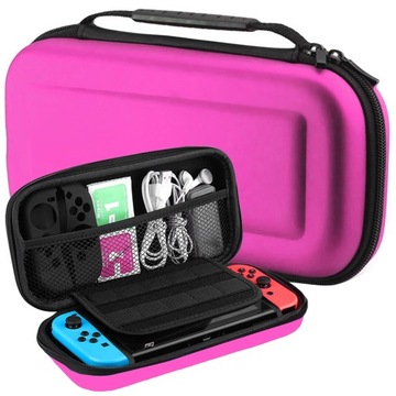 ETUI CASE POKROWIEC WZMOCNIONY DO NINTENDO SWITCH V1 V2 RÓŻOWY