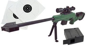 KARABIN Sako SNAJPERKA na kulki 6mm Celownik LASER ASG Replika sprężynowa