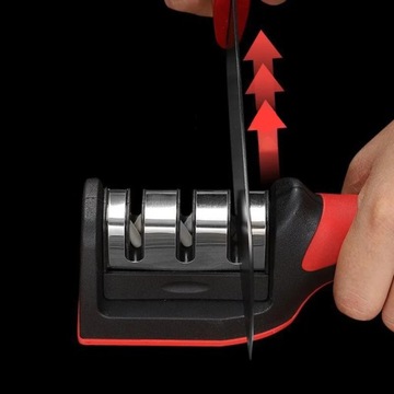 ТОЧИЛКА ДЛЯ ЗАТОЧКИ КУХОННЫХ НОЖЕЙ, НОЖНИЦ, ТРЕХФАЗНАЯ КОЛЕСО 3в1