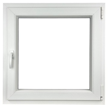 OKNO PCV 80 X 80 / 800 x 800 mm RU BIAŁE 24H