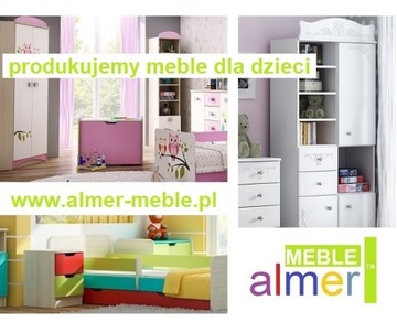 детская прикроватная тумбочка MAJA N18 розовый белый 40x40 w.65
