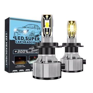 LED H7 ŻARÓWKI S9 20000LM MOCNE 100W 5500K CANBUS