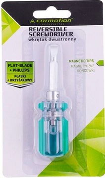 ОТВЕРТКА 2-в-1, ДВУСТОРОННЯЯ ПЛОСКАЯ ОТВЕРТКА И МАГНИТНЫЙ КРЕСТОВЫЙ 2 НАКОНЕЧНИКА