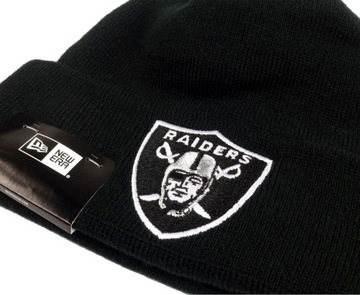 NEW ERA Czapka Zimowa RAIDERS NFL Las Vegas BEANIE Bardzo Ciepła