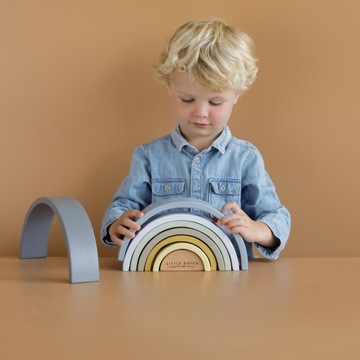 МАЛЕНЬКАЯ ГОЛЛАНДСКАЯ РАДУГА ДЕРЕВЯННАЯ ДЛЯ КОМПОЗИЦИИ СИНЯЯ