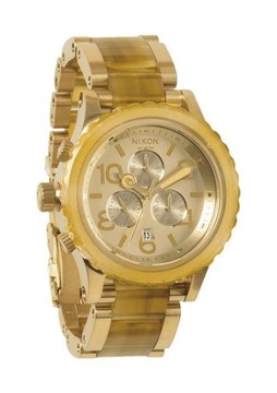 NIXON 42-20 CHRONO CHAMPAGNE GOLD AMBER PREZENT