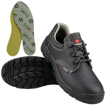 BUTY ROBOCZE OCHRONNE PÓŁBUTY PROOF STARK SKÓRA LICO S1P ROZ. 42 + WKŁADKA