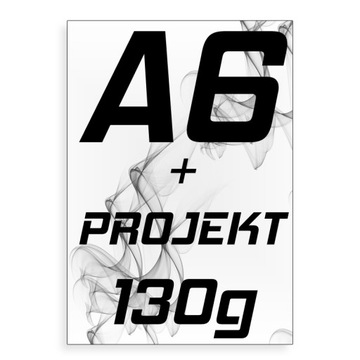 ULOTKI A6 5000 szt + PROJEKT - papier 130g 135g