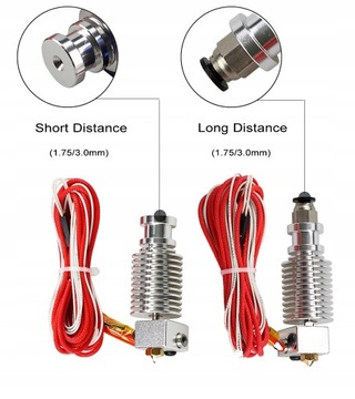 головка принтера - E3D V6, КОРОТКАЯ -1,75мм. 24В