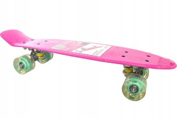 Скейтборд Fiszka LED PINK PLAYGROUND