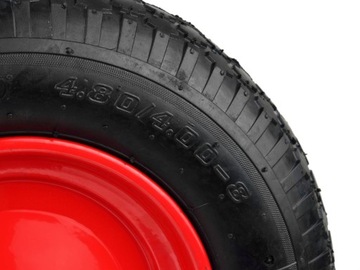 Колесо для тачки 4.00-8/2PR/красный обод/ GEKO G71