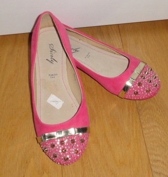 Buty balerinki dziewczęce 38 NOWE różowe