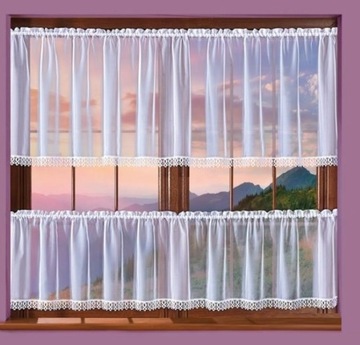 ЖАЛЮ ДЛЯ КУХНИ ИЗ ВУАЛИ С ГИПЮРОМ 200х30 364