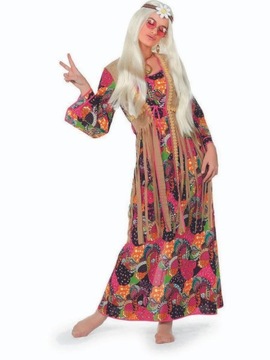 Strój Lata 60 70 Kostium Hipiska Hippie L