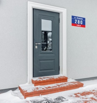 АДРЕСНАЯ табличка Номер ДОМА 40х30 см ПВХ Номер ДОМА