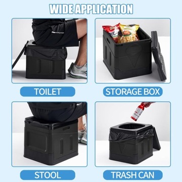 ПОРТАТИВНЫЙ ТУРИСТИЧЕСКИЙ ТУАЛЕТ ДЛЯ КЕМПИНГА, СКЛАДНОЙ, КЕМПИНГОВЫЙ WC
