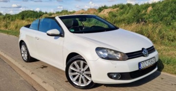 Volkswagen Golf VI Cabriolet 2.0 TDI-CR DPF 140KM 2012 Volkswagen Golf Cabrio KABRIO Biala PERLA 2.0 TDI CR Navi Tempomat 2.0, zdjęcie 4