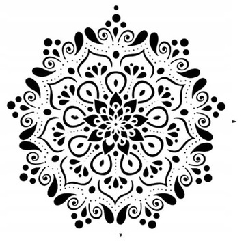 szablon MANDALA na ścianę RÓŻNE wzory 42 62 92 cm