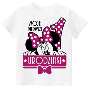 Koszulka URODZINY ROCZEK MYSZKA MINNIE r. 86
