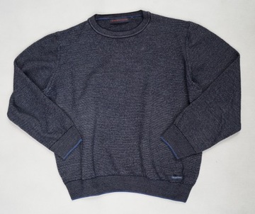 TRUSSARDI JEANS SUPER WEŁNIANY SWETER - XXL