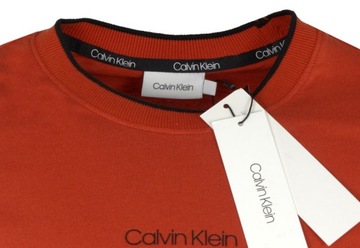 CALVIN KLEIN, t-shirt męski, ceglasty, XS