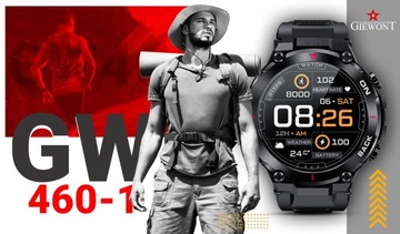 MĘSKI SMARTWATCH GIEWONT Pionier GPS GW460-1 - Carbon