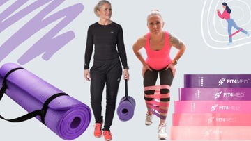 НАБОР ТОЛСТОГО КОВРА ДЛЯ ТРЕНИРОВОК для фитнеса 183 см x 61 ЭЛЕНТЫ СОПРОТИВЛЕНИЯ 5 полос сопротивления