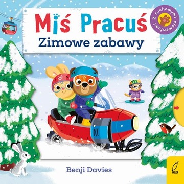 Miś Pracuś Zimowe zabawy ruchome elementy - DK