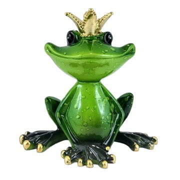 FIGURKA ŻABA W KORONIE 12X10,5X8
