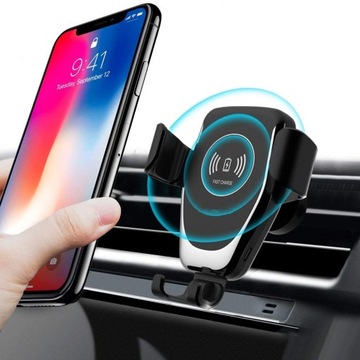 UCHWYT NA TELEFON ŁADOWARKA INDUKCYJNA 10W QC3.0
