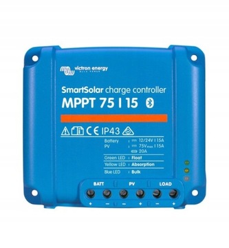 Victron Energy SmartSolar MPPT 75V 15 amp 12/24-Volt (Bluetooth)