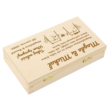 Свадебная сувенирная шкатулка для жениха и невесты