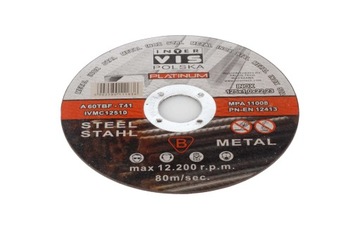 ДИСК INTER VIS ДЛЯ РЕЗКИ МЕТАЛЛА INOX 125X1,0