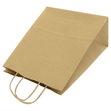 TORBA PAPIEROWA torebka A5 18x8x22,5 BRĄZOWA 200 sztuk EKO Torba Pakowa