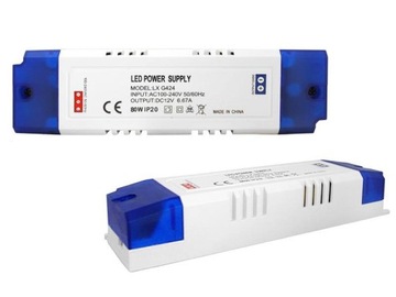 ZASILACZ MONTAŻOWY DO TAŚM LED 12V - 6,7A / 80W