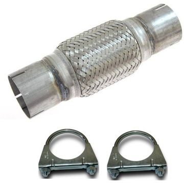 ZŁĄCZE ELASTYCZNE TŁUMIK DRGAŃ NA OBEJMY 55X100