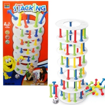 GRA ZRĘCZNOŚCIOWA RUCHOMA KOLOROWA WIEŻA