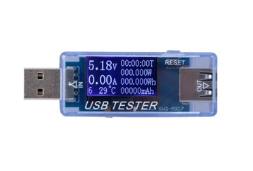 Tester Miernik Gniazda USB QC2.0 3.0 30V do 5A MAX 150W