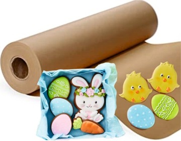 СИЛИКОНОВАЯ КОРИЧНЕВАЯ БУМАГА ДЛЯ ВЫПЕЧКИ 50м