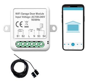 Sterownik bramy garażowej TUYA WiFi z czujnikiem