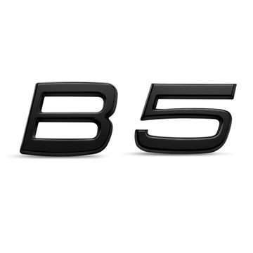 Czarny błyszczący B5 Emblemat znaczek Naklejki na karoserię do Volvo