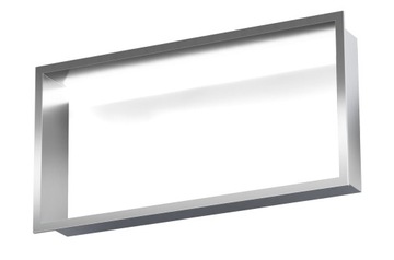 MCJ Półka wnękowa LED + szkło w plecach Glossy Białe