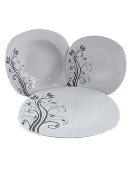 ОБЕДЕННЫЙ НАБОР ТАРЕЛОК НАБОР ПОСУДЫ НА 12 ПЕРСОН ФАРФОР