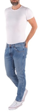 WRANGLER BRYSON SKINNY W33 L34 33/34 BLUE STONES