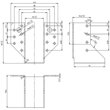 WB49C ДЕКОРАТИВНАЯ ВЕШАЛКА 45x97 ДУПЛЕКС
