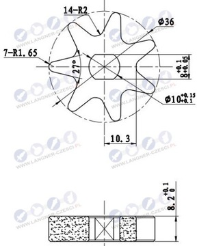 ЗВЕЗДОЧКА ДЛЯ ЭЛЕКТРОПИЛЫ NAC LIDER FAVORITE