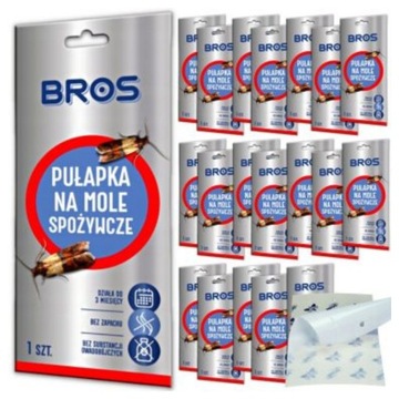 Pułapka na mole spożywcze Bros PAKIET 20 sztuk