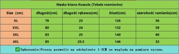 casual Przewiewna męska Koszula Lniana krótki rękaw hawajska Koszula