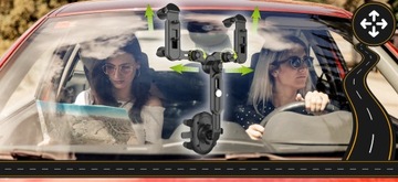 АВТОМОБИЛЬНЫЙ ДЕРЖАТЕЛЬ ТЕЛЕФОНА ДЛЯ ЗЕРКАЛА ЗАДНЕГО ВИДА ПОВОРОТНЫЙ STRONG