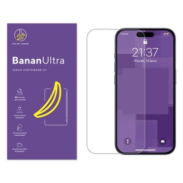 Szkło hartowane UV BananUltra na cały ekran do Apple iPhone 15 Pro
